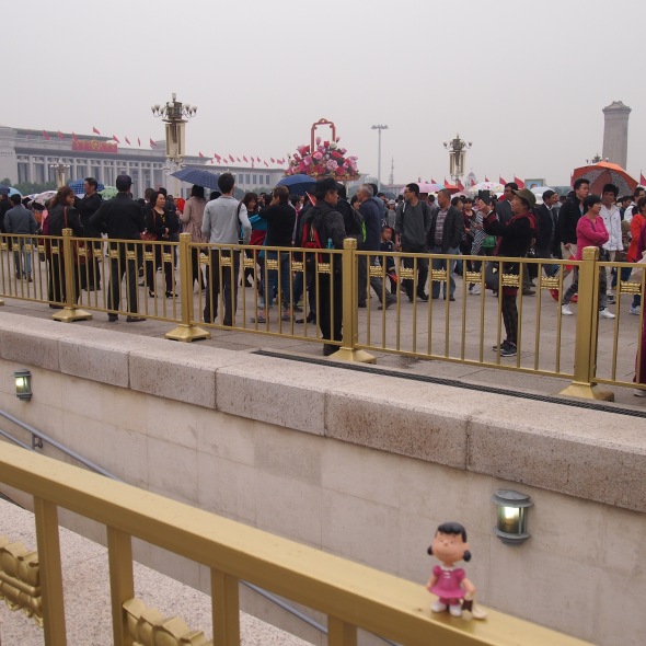 Lucy in Tiananmen Square 2014